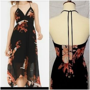WHBM, HIGH LOW HALTER DRESS, SZ 2